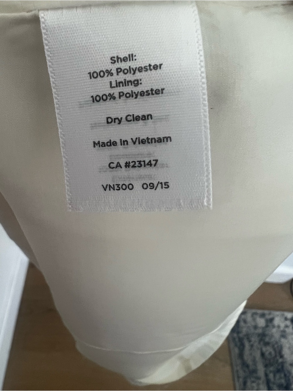 Talbots Cream V-Neck Short Sleeve Midi Dress - Picture 7 of 7